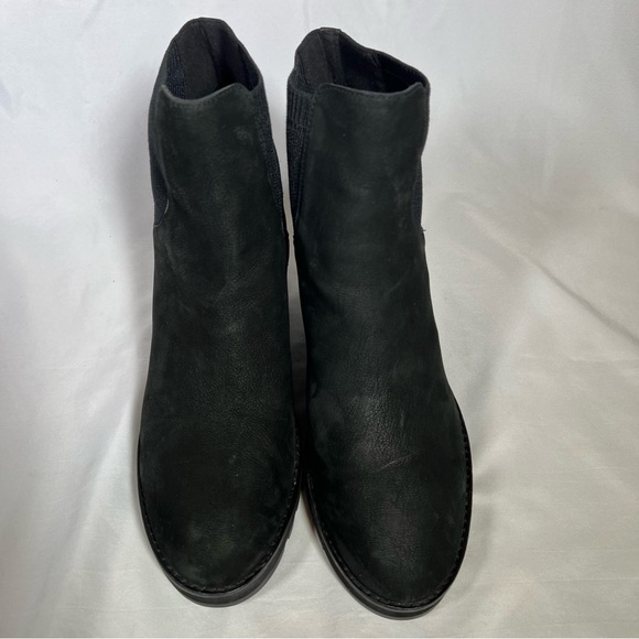 Eileen Fisher Adele Wedge Nubuck Leather Booties Ankle Boots Slip On Size 10 EUC - Picture 4 of 13